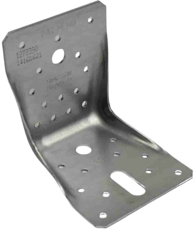 Hoekverbinder 100 x 100 x 90 x 2 mm met rib