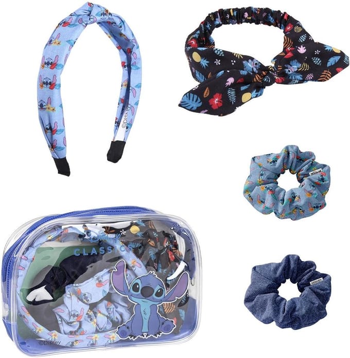 Disney Stitch Haar Scrunshies en Haarband + Tasje