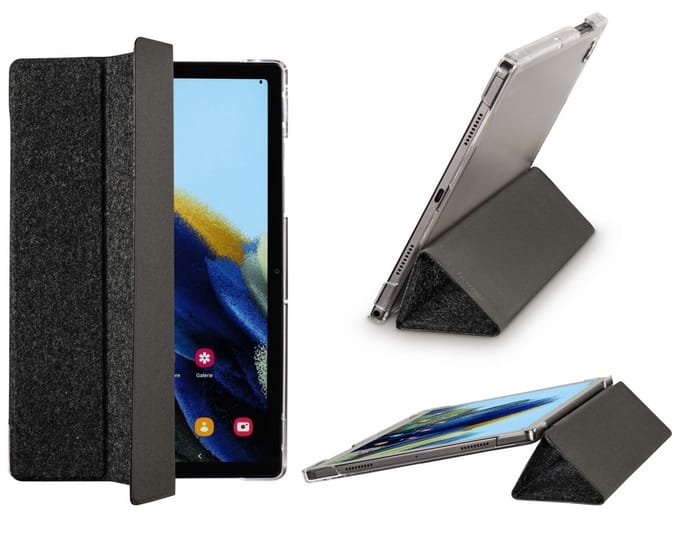 Tablethoes Palermo Clear Grey voor Samsung Galaxy Tab A8 10.5"