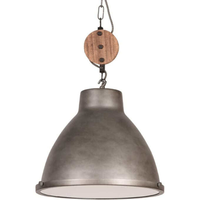 LABEL51 - Hanglamp Dock - Burned Steel - Industrieel - 42x42x37 cm