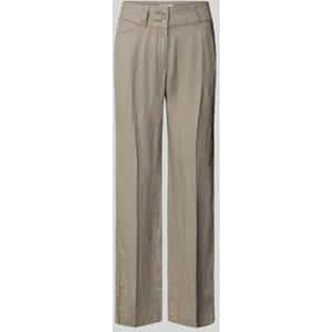 Linnen broek met steekzakken