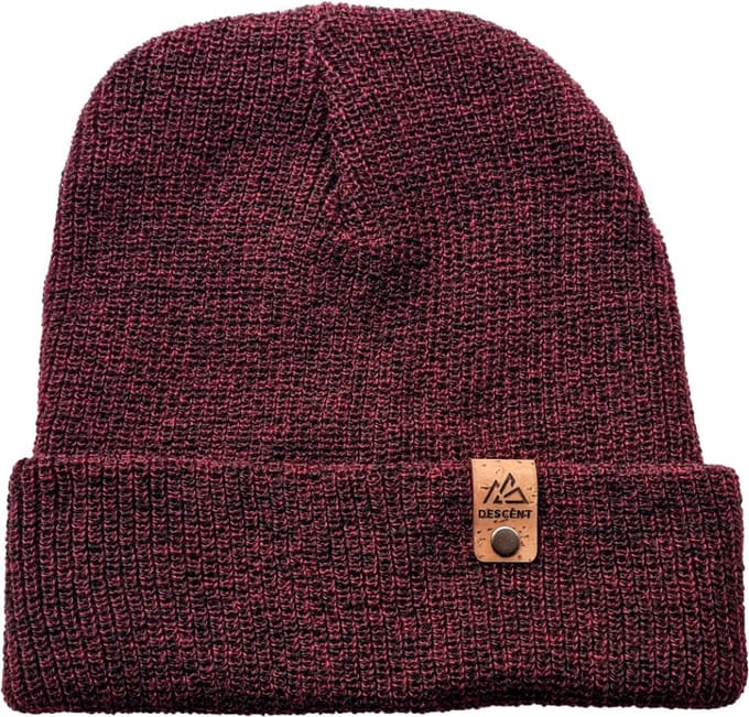 Descent - Muts - Essential - Donker rood - Kurk - Beanie - Wintersport