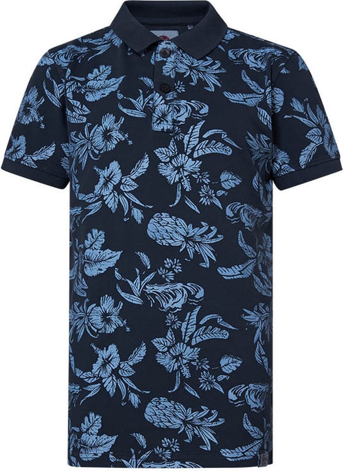Petrol Industries - Jongens Botanical Polo - Grijs - Maat 116