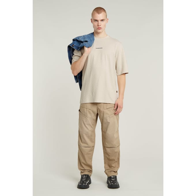 G-Star Checquard Tweeter 1/2 Sl Whitebait Größe: S | Basic T-Shirts Outlet | Herren | Weiß
