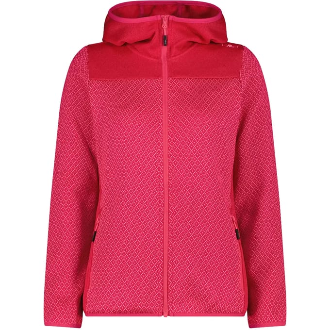 Dames fleece met capuchon CMP Knit Tech