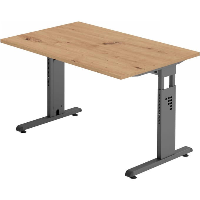 MEGA 8 G | Bureau - 80 x 80 Tafelhoogte I In hoogte verstelbaar Kleur/Grafiet