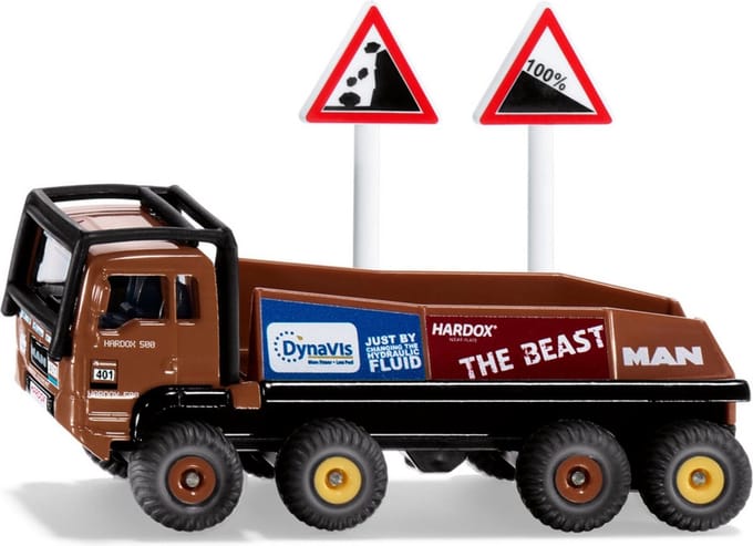 SIKU 1686, HS Schoch 8x8 Man Truck Trial, metaal/kunststof
