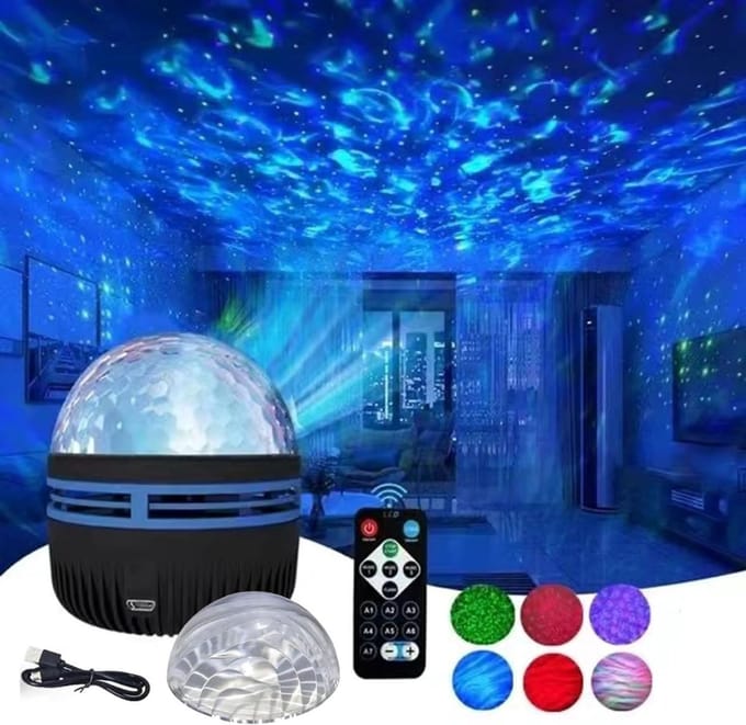 MMP® Noorderlicht Projector - Aurora Projector - Galaxy Lamp - 8x8x9cm - Zwart