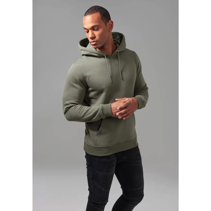 Urban Classics Hoodie Basic Sweatshirt met capuchon Olive