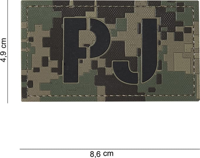 101 Inc Embleem 3D Pvc Pj Dig. Woodland  16105