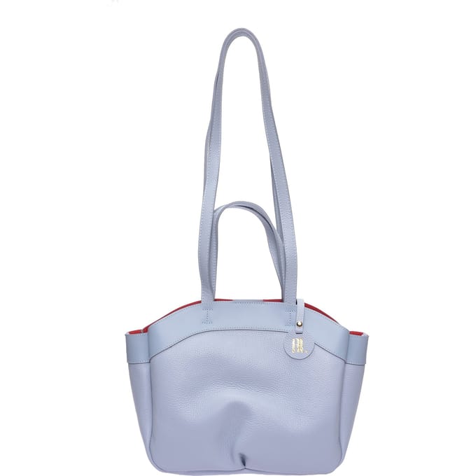 Anna Luchini Turquoise Rundleer Tas