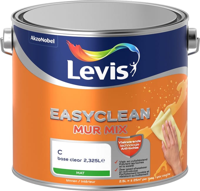 Levis EasyClean Mur Mat Mix - Shady Red B80 - 2,5 L