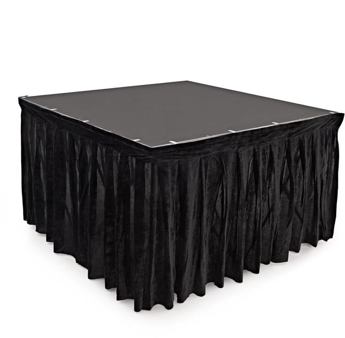 60 x 200 cm Podium Valance van Gear4music