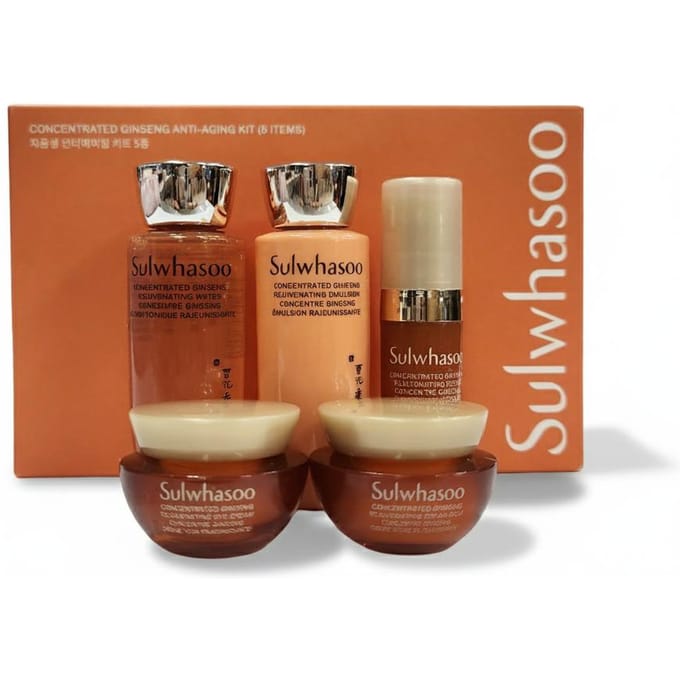 [SULWHASOO] Geconcentreerde Ginseng Anti-aging Kit (Inclusief 5 items) Steekproef 1 SET beige