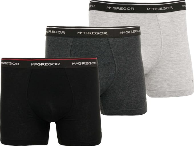 McGregor New York onderbroeken Heren | Maat M | 3-pack Boxershorts | Grijs