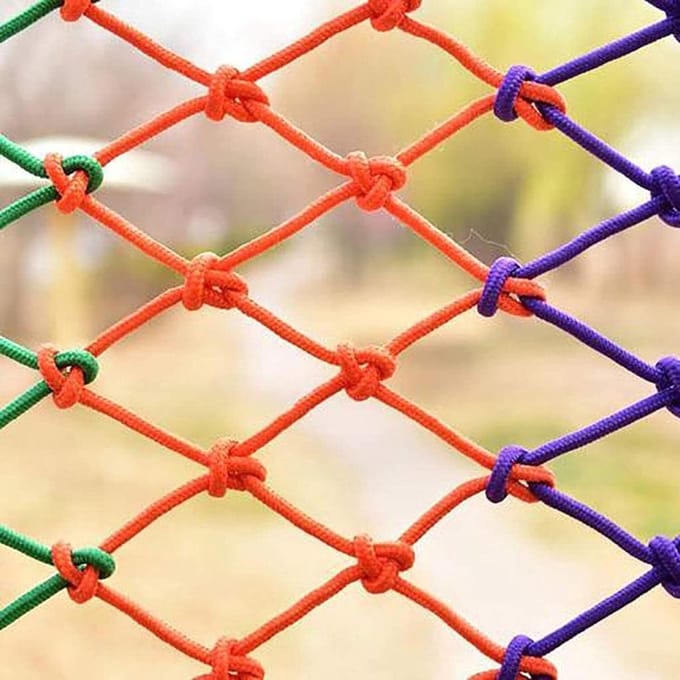 Klimnet voor kinderen - Speeltuin net Beschermnet - Veilig spelen - Stevig geweven stof - 1 x 3 meter - Gekleurd