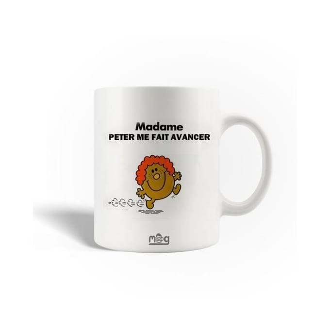 Keramische Mok - Mevrouw - Standaard - 30cl - Wit - Vaatwasserbestendig