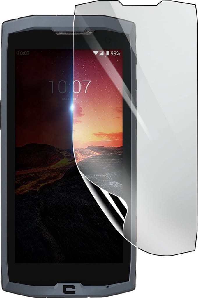 3mk, Geschikt voor Crosscall Core M4, Schokbestendige Hydrogel Screenprotector, Transparant