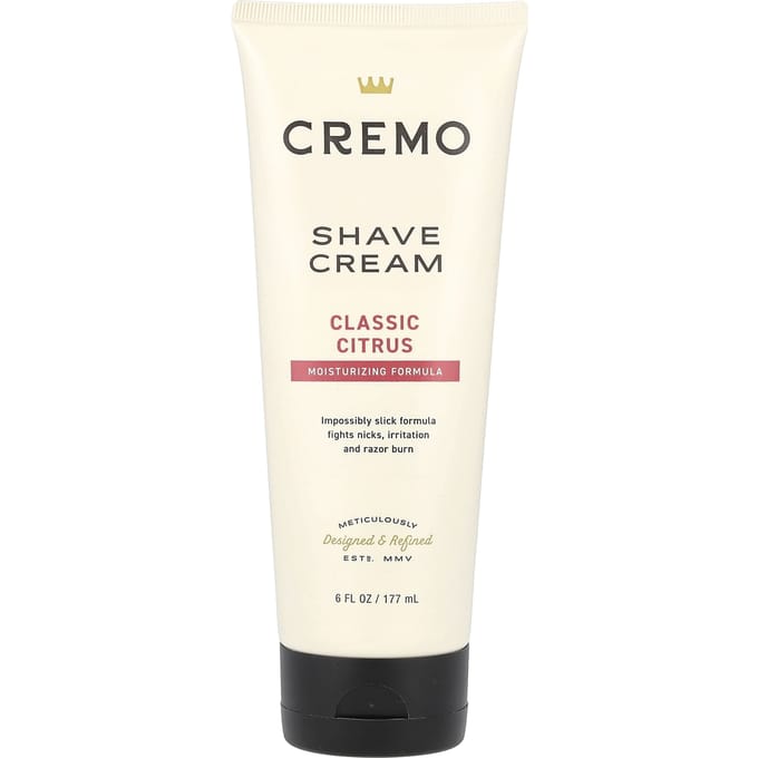 Crème à raser Cremo, formule originale, classique, 170 ml (177 ml) gray