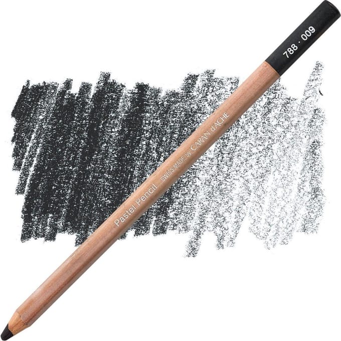 Caran D'ache Pastel Potlood - Black (009)