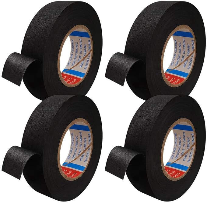 Cosensi - Isolatietape Set van 4 Rollen Zwart 15 m x 19 mm
