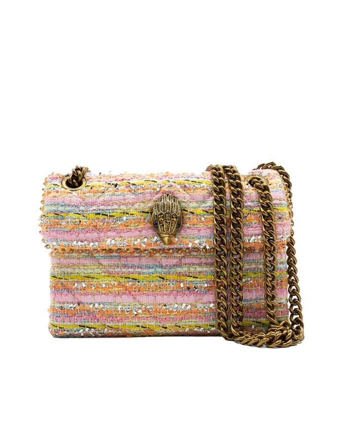 Kurt Geiger London Tweed Mini Kensington Schoudertassen Dames - Multi - Maat ONESIZE