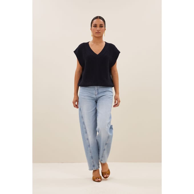 By-Bar Alys Pullover Navy Size: M | Sweaters Outlet | Dames | Blauw