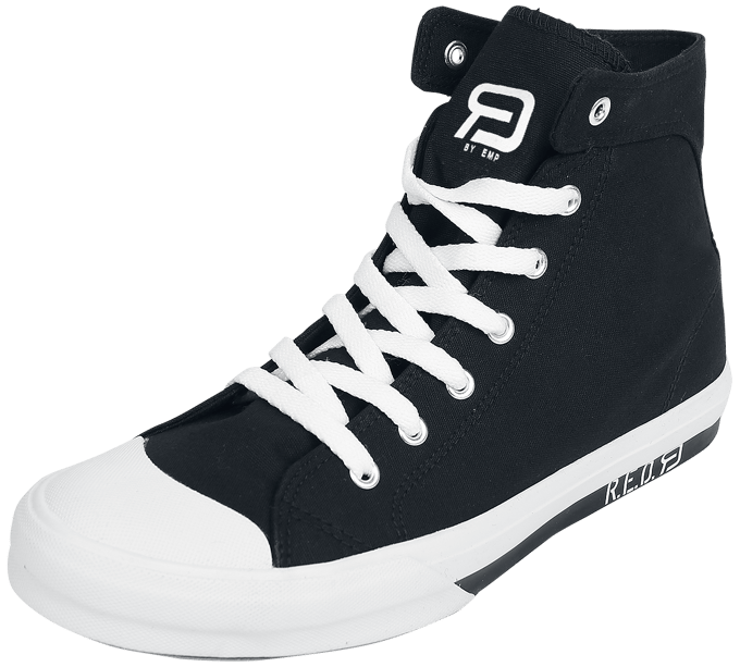 R.E.D. by EMP - Rockabilly Hoge sneakers - Walk The Line - EU39 tot EU46 - zwart-wit