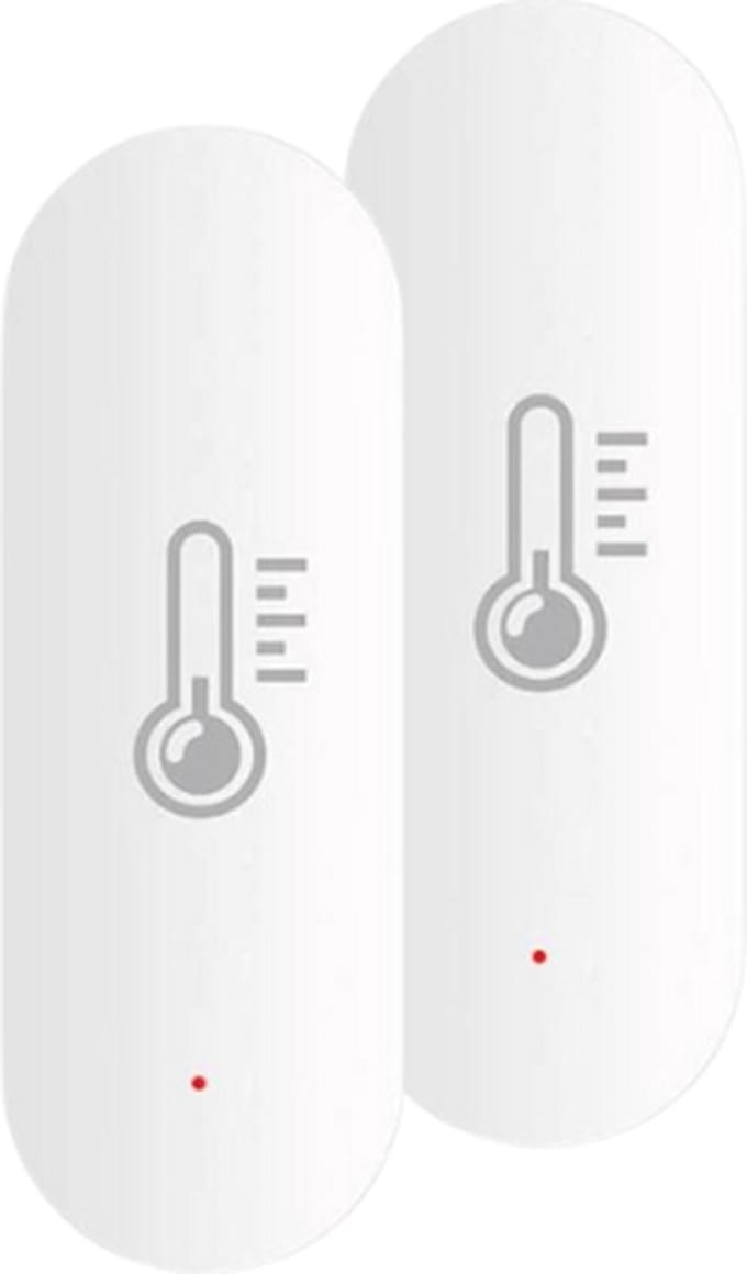 Zigbee temperatuursensor - Set van 2 - Slimme temperatuur- en luchtvochtigheid sensor - Werkt met Smart Life app - Wit