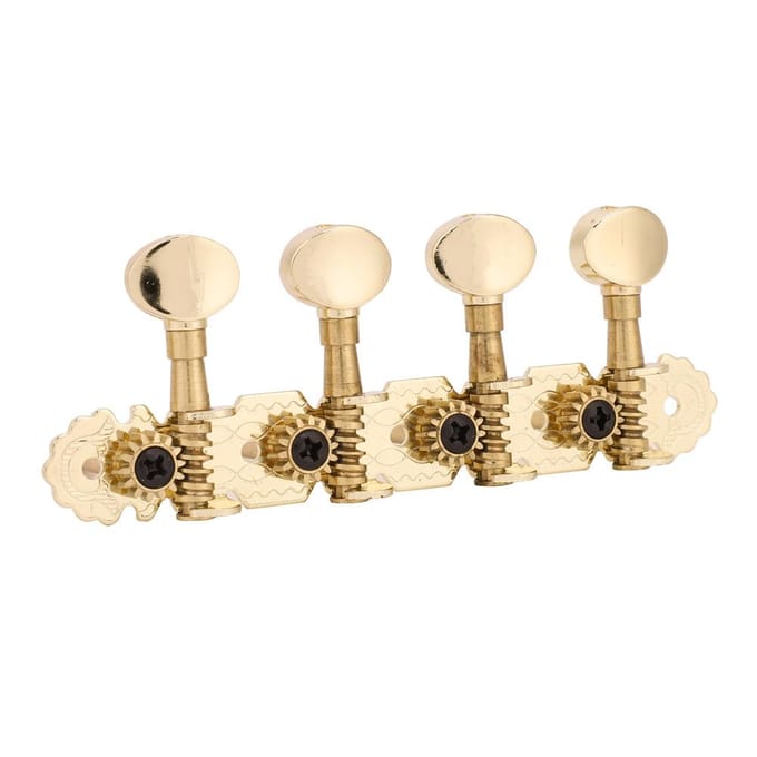 Mandoline Mechanieken Stemknoppen Chroom Metaal Stemmechanieken Knop Accessoires beige