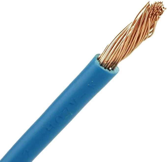 Aansluitdraad 2.5 mm2 blauw per 5 meter