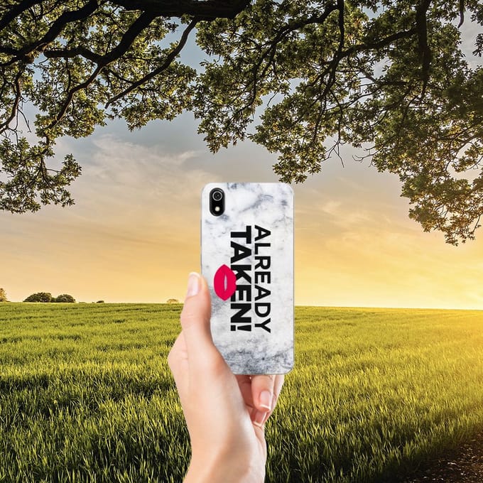 Xiaomi Redmi 7A Siliconen hoesje met naam Already Taken White