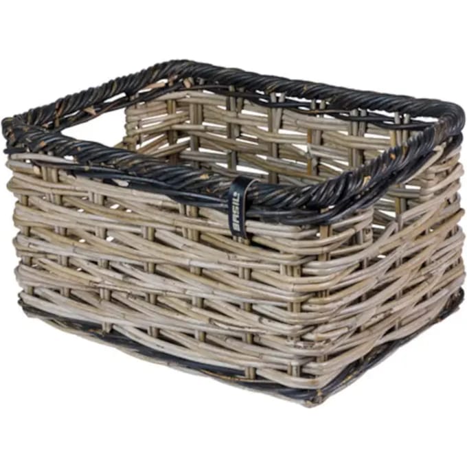 Basil Dijon L fietsmand 36 x 49 x 27 cm grijs/zwart