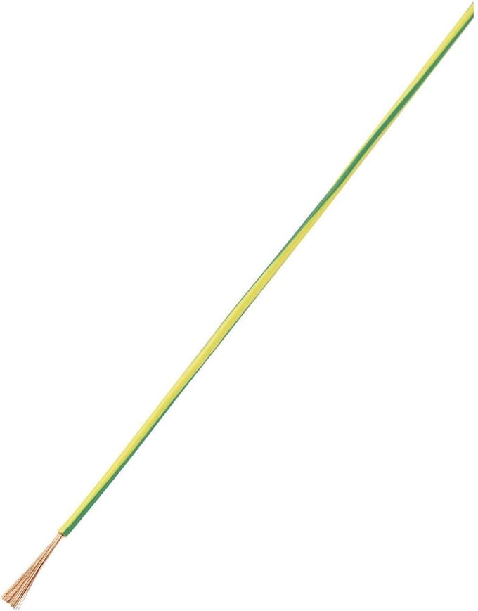 TRU COMPONENTS 1571384 Draad LiY 1 x 0.50 mm² Groen, Geel 10 m