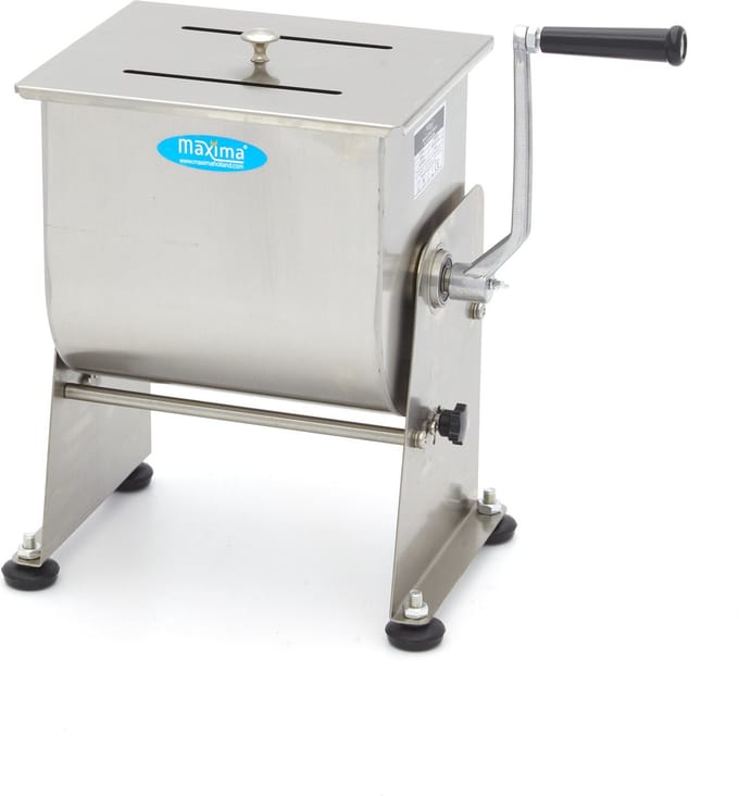Vleesmenger 10 L - 7,5 Kg Vlees - Kantelbare Kom - Handmatig