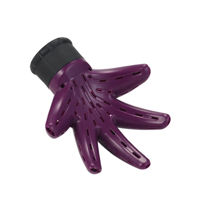Universele Föhn Diffuser Cover Handvorm Silicone Kap Kapsalon Kapsel Föhn paars
