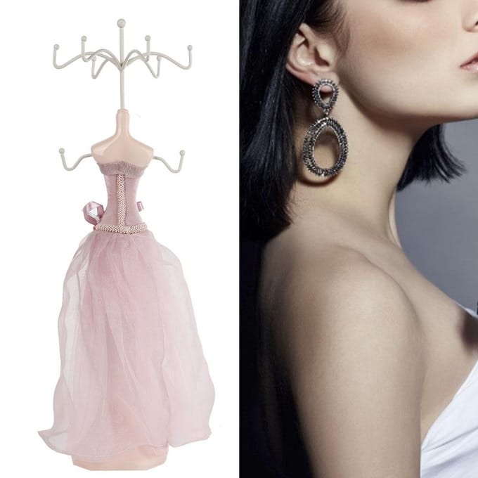 Model Jurk Hoge hakken Oorbel Ketting Ring Sieradenhouder Standaard Display(Groot model)
