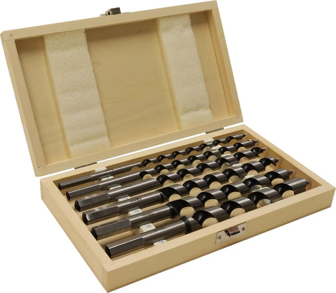 Wovar Slangenborenset voor hout 6|delig 230 mm lang | Per Set