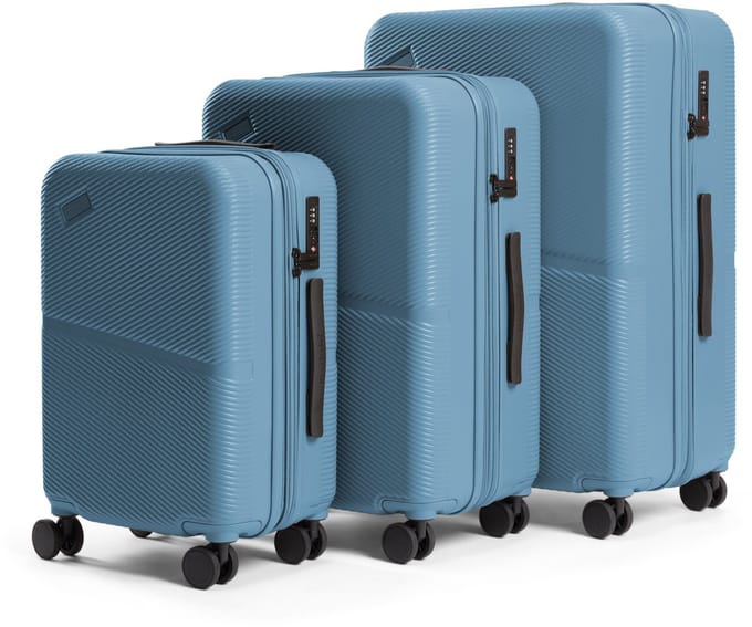 AttitudeZ Crossline Reiskoffer Set Columbian Blue - TSA slot