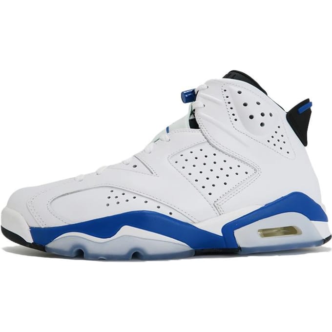 Jordan 6 Retro Sport Blue 2014 384664-107 44.5 white