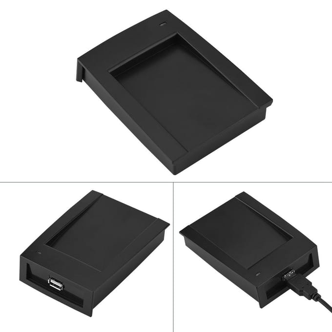 125KHz Slimme RFID ID-kaartlezer USB Nabijheidssensor Geen Stuurprogramma voor Toegangscontrole black