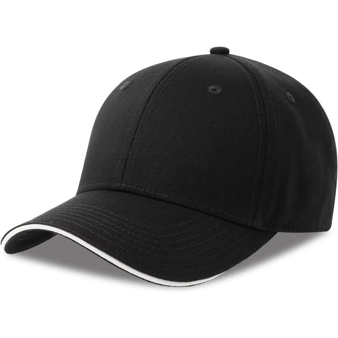 Atlantis Headwear Sport Sandwich-S Cap AT6000 - Black - One size