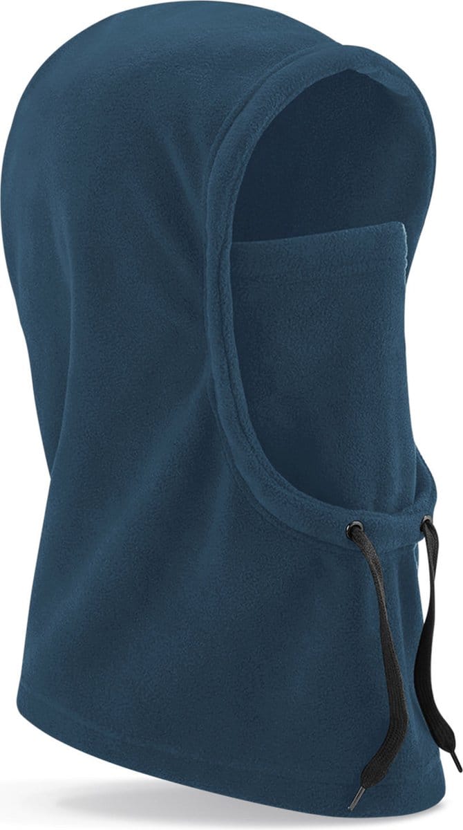 Beechfield Bivak muts / balaclava - Wintermuts - blauw - 100% fleece polyester - met windvanger - volwassenen