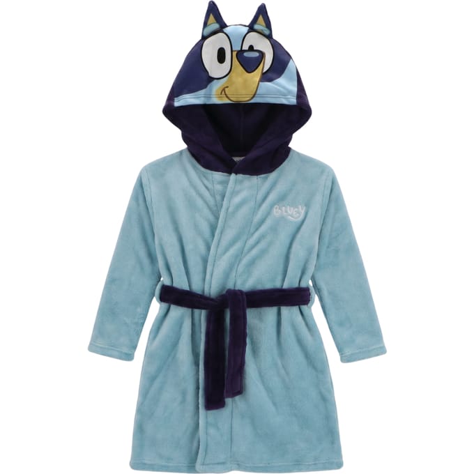Bluey Badjas - Maat 98 - Polyester - Blauw - Kinderen