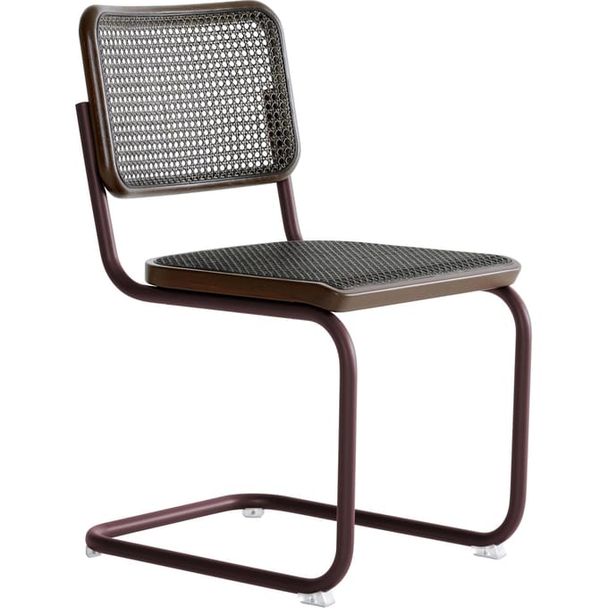 Thonet S 32 V Stoel donker gemêleerd - chestnut