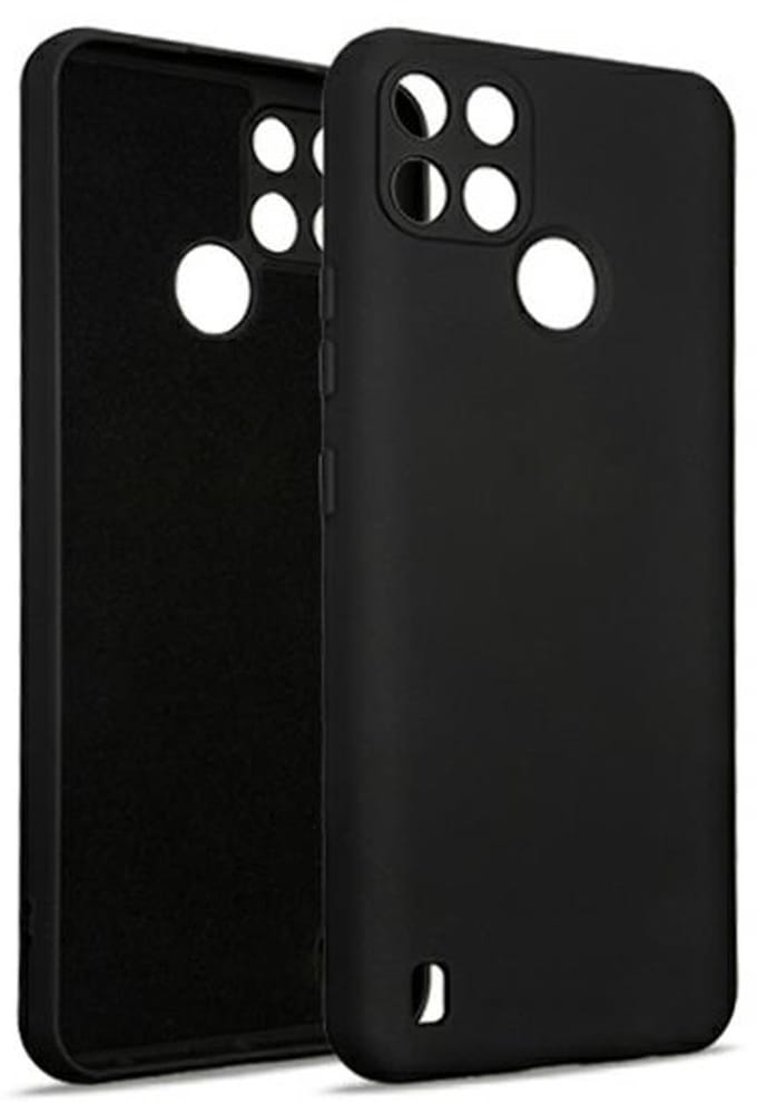 Beline - Silicone Telefoonhoes - Realme C25Y - Zwart - Schokbestendig