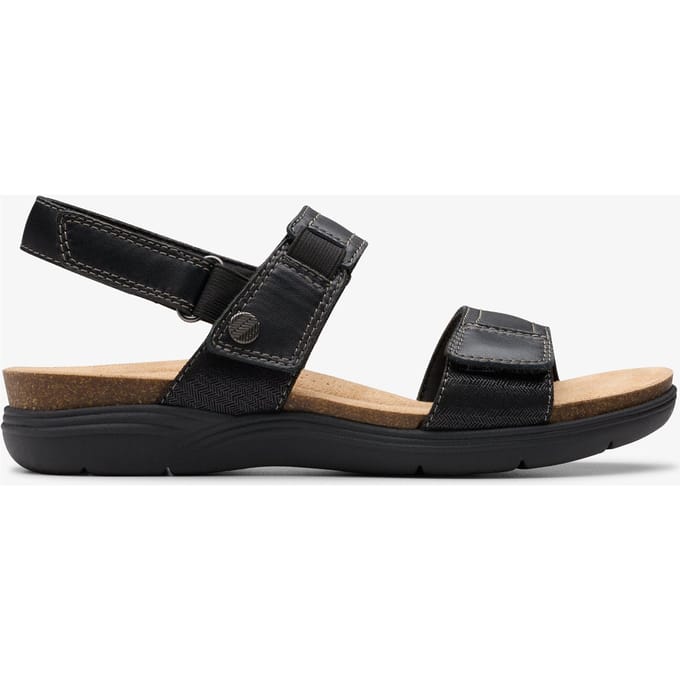 April Clover Zwarte Combi Sandalen