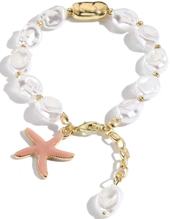 Mode Armband Parels - Zeesterren