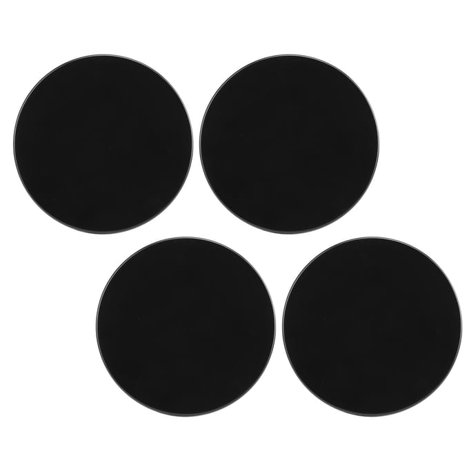 4 PIÈCES Cache Central de Roue 60MM Diamètre Intérieur 70MM Diamètre Extérieur Remplacement Universel pour noir