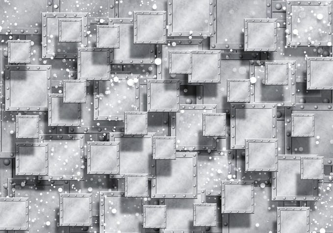 Abstract Modern Grey Silver Photo Wallcovering